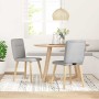 Sillas de comedor 2 uds tela gris nube de , Sillas de comedor - Ref: Foro24-4101229, Precio: 104,31 €, Descuento: %