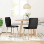 Sillas de comedor 2 unidades tela negro de , Sillas de comedor - Ref: Foro24-4101222, Precio: 104,31 €, Descuento: %