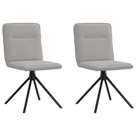 Sillas de comedor 2 uds tela gris nube de , Sillas de comedor - Ref: Foro24-4101241, Precio: 104,25 €, Descuento: %