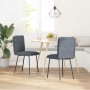 Sillas de comedor 2 unidades terciopelo gris oscuro de , Sillas de comedor - Ref: Foro24-4101310, Precio: 90,15 €, Descuento: %