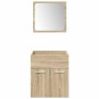 Juego de muebles de baño 5 pzas madera ingeniería roble Sonoma de , Muebles de baño - Ref: Foro24-3325020, Precio: 249,27 €, ...