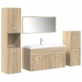 Juego de muebles de baño 5 pzas madera ingeniería roble Sonoma de , Muebles de baño - Ref: Foro24-3325022, Precio: 397,86 €, ...