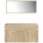 Juego de muebles de baño 5 pzas madera ingeniería roble Sonoma de , Muebles de baño - Ref: Foro24-3325022, Precio: 397,86 €, ...