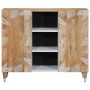 Aparador de madera maciza de mango 90x33,5x75 cm de , Almacenamiento para CD y DVD - Ref: Foro24-4018692, Precio: 116,26 €, D...