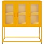 Aparador de acero laminado en frío amarillo 100,5x39x107 cm de , Aparadores - Ref: Foro24-853407, Precio: 133,67 €, Descuento: %