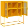 Aparador de acero laminado en frío amarillo 100,5x39x107 cm de , Aparadores - Ref: Foro24-853407, Precio: 133,67 €, Descuento: %