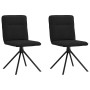 Sillas de comedor 2 unidades tela negro de , Sillas de comedor - Ref: Foro24-4101234, Precio: 106,43 €, Descuento: %