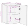 Armario de baño de pared madera maciza de mango 38x33x48 cm de , Muebles de baño - Ref: Foro24-4017812, Precio: 76,19 €, Desc...