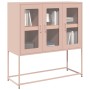 Aparador de acero laminado en frío rosa 100,5x39x107 cm de , Aparadores - Ref: Foro24-853405, Precio: 135,36 €, Descuento: %