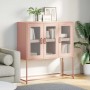 Aparador de acero laminado en frío rosa 100,5x39x107 cm de , Aparadores - Ref: Foro24-853405, Precio: 135,36 €, Descuento: %