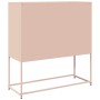 Aparador de acero laminado en frío rosa 100,5x39x107 cm de , Aparadores - Ref: Foro24-853405, Precio: 135,36 €, Descuento: %
