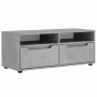 Mueble TV VISNES gris hormigón 100x40x38 cm madera ingeniería de , Muebles TV - Ref: Foro24-4108294, Precio: 118,60 €, Descue...