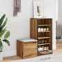 Cajón taburete madera ingeniería roble artesanal 40,5x40x40 cm de , Cajoneras - Ref: Foro24-857040, Precio: 55,83 €, Descuent...