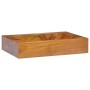 Lavabo de madera maciza de teca 50x35x10 cm de vidaXL, Lavabos - Ref: Foro24-326163, Precio: 122,36 €, Descuento: %