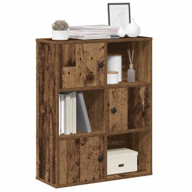 Estantería madera de ingeniería color envejecido 60x24x76,5 cm de , Librerías y estanterías - Ref: Foro24-860389, Precio: 68,...