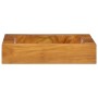 Lavabo de madera maciza de teca 50x35x10 cm de vidaXL, Lavabos - Ref: Foro24-326163, Precio: 122,36 €, Descuento: %