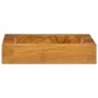 Lavabo de madera maciza de teca 50x35x10 cm de vidaXL, Lavabos - Ref: Foro24-326163, Precio: 124,87 €, Descuento: %