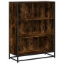 Estantería madera ingeniería roble ahumado 80,5x35x107,5 cm de , Librerías y estanterías - Ref: Foro24-849121, Precio: 95,83 ...
