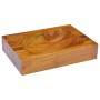 Lavabo de madera maciza de teca 50x35x10 cm de vidaXL, Lavabos - Ref: Foro24-326163, Precio: 122,36 €, Descuento: %