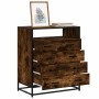 Cómoda de madera contrachapada roble ahumado 70x41x83,5 cm de , Cajoneras - Ref: Foro24-849091, Precio: 117,13 €, Descuento: %