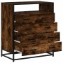 Cómoda de madera contrachapada roble ahumado 70x41x83,5 cm de , Cajoneras - Ref: Foro24-849091, Precio: 117,13 €, Descuento: %