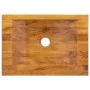 Lavabo de madera maciza de teca 50x35x10 cm de vidaXL, Lavabos - Ref: Foro24-326163, Precio: 124,87 €, Descuento: %