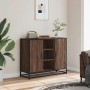 Aparador de madera de ingeniería marrón roble 92x35x76 cm de , Aparadores - Ref: Foro24-849018, Precio: 82,15 €, Descuento: %