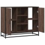 Aparador de madera de ingeniería marrón roble 92x35x76 cm de , Aparadores - Ref: Foro24-849018, Precio: 82,15 €, Descuento: %