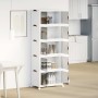 Caja de almacenaje apilable con ruedas 5niveles 75L 64x40x179cm de , Carretillas de carga - Ref: Foro24-4012374, Precio: 157,...