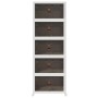 Caja de almacenaje apilable con ruedas 5niveles 75L 64x40x179cm de , Carretillas de carga - Ref: Foro24-4012374, Precio: 157,...