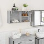 Armario de pared baño madera ingeniería gris sonoma 80x25x40 cm de , Tocadores de baño - Ref: Foro24-860090, Precio: 67,57 €,...