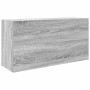 Armario de pared baño madera ingeniería gris sonoma 80x25x40 cm de , Tocadores de baño - Ref: Foro24-860090, Precio: 67,57 €,...