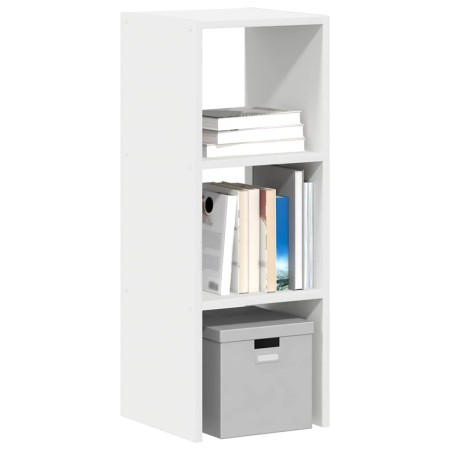 Librería apilable madera contrachapada blanca 30x30x80 cm de , Taquillas y armarios de almacenamiento - Ref: Foro24-858803, P...