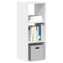 Librería apilable madera contrachapada blanca 30x30x80 cm de , Taquillas y armarios de almacenamiento - Ref: Foro24-858803, P...