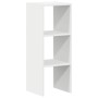 Librería apilable madera contrachapada blanca 30x30x80 cm de , Taquillas y armarios de almacenamiento - Ref: Foro24-858803, P...