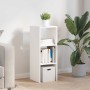 Librería apilable madera contrachapada blanca 30x30x80 cm de , Taquillas y armarios de almacenamiento - Ref: Foro24-858803, P...