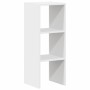 Librería apilable madera contrachapada blanca 30x30x80 cm de , Taquillas y armarios de almacenamiento - Ref: Foro24-858803, P...