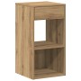 Mesillas de noche con cajón 2 uds roble artesanal 35x34x66,5 cm de , Mesitas de noche - Ref: Foro24-858730, Precio: 77,03 €, ...