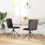 Sillas de comedor 2 unidades tela marrón oscuro de , Sillas de comedor - Ref: Foro24-4101236, Precio: 104,25 €, Descuento: %