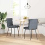 Sillas de comedor 2 unidades terciopelo gris oscuro de , Sillas de comedor - Ref: Foro24-4101283, Precio: 98,87 €, Descuento: %
