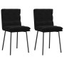 Sillas de comedor 2 unidades terciopelo negro de , Sillas de comedor - Ref: Foro24-4101288, Precio: 95,81 €, Descuento: %