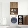 Armario lavadora madera ingeniería roble artesanal 64x24x190 cm de , Accesorios para lavadoras y secadoras - Ref: Foro24-8591...