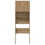 Armario lavadora madera ingeniería roble artesanal 64x24x190 cm de , Accesorios para lavadoras y secadoras - Ref: Foro24-8591...