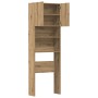 Armario lavadora madera ingeniería roble artesanal 64x24x190 cm de , Accesorios para lavadoras y secadoras - Ref: Foro24-8591...