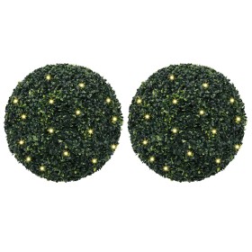 Bolas de boj artificial con luces LED 2 unidades 52 cm de , Flora artificial - Ref: Foro24-3335897, Precio: 143,75 €, Descuen...