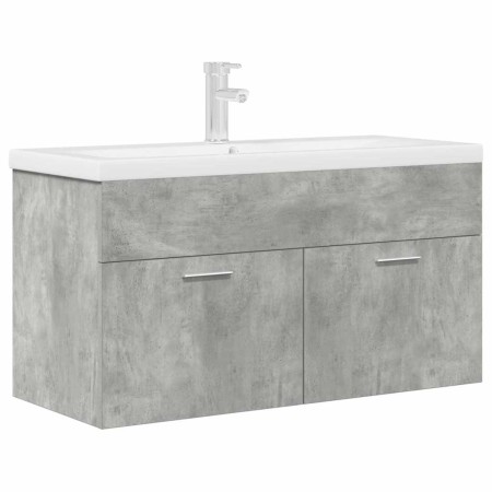 Mueble de baño con lavabo incorporado y grifo gris hormigón de , Muebles de baño - Ref: Foro24-3324891, Precio: 300,53 €, Des...