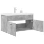 Mueble de baño con lavabo incorporado y grifo gris hormigón de , Muebles de baño - Ref: Foro24-3324891, Precio: 300,53 €, Des...