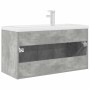 Mueble de baño con lavabo incorporado y grifo gris hormigón de , Muebles de baño - Ref: Foro24-3324891, Precio: 300,53 €, Des...