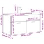 Mueble de baño con lavabo incorporado y grifo gris hormigón de , Muebles de baño - Ref: Foro24-3324891, Precio: 300,53 €, Des...