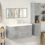 Juego muebles de baño 4 pzas madera contrachapada gris hormigón de , Muebles de baño - Ref: Foro24-3324900, Precio: 375,03 €,...